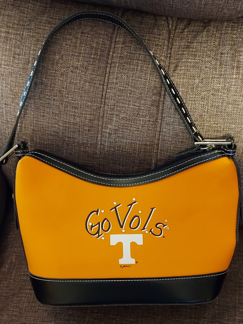 Tennessee Volunteers Orange Shoulder Bag with Black Trim